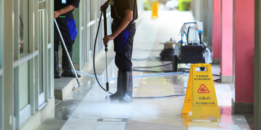 commercial pressure washing