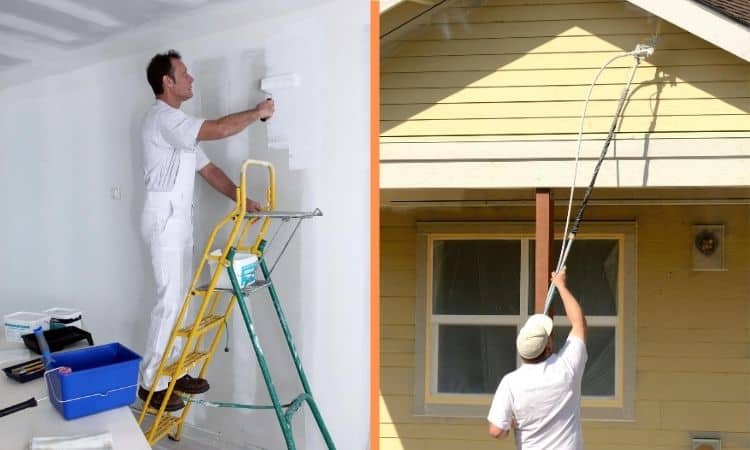 interior and exterior paint