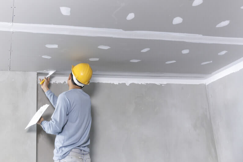 installing drywall