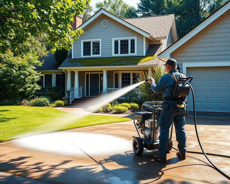 pressure washing
